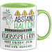 Rugbyspielerin Tasse Geschenk Lustig Abstand Halten Hochleistungs-Rugbyspielerin Mit Drang Zur Perfektion Bei Der Arbeit Grün Trendation