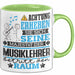 Musiklehrer Geschenk Tasse Lustiger Spruch Erheben Sie Sich Der Musiklehrer Betritt den Raum Grün Trendation