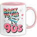 Vintage Retro Musik Tasse Geschenk Zurück in die 90er Geschenkidee Lustig Rosa Trendation