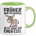Esel Tier Tasse Geschenk Lustige Geschenkidee Spruch Früher War Ich Normal Jetzt Habe Ich Einen Esel Grün Trendation