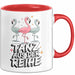 Tänzer Tanzender Flamingo Tasse Geschenk Lustige Geschenkidee Spruch Tanz Aus Der Reihe Rot Trendation