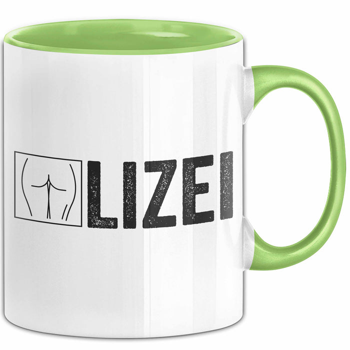 Polizei Polizist Tasse Geschenk Lustige Geschenkidee Spruch Polize Grün Trendation