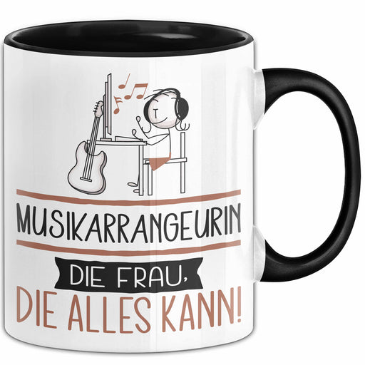 Musikarrangeurin Geschenk Tasse Becher Die Frau Die Allen Kann Geschenkidee für eine Musikarrangeurin Lustig Trendation