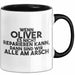 Oliver Tasse Wenn Oliver Nicht Repariert, Sind Wir Am Arsch Geschenk Schwarz Trendation