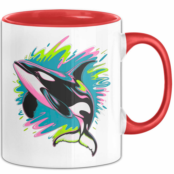 Wal Tier Tasse Geschenk Lustige Geschenkidee Spruch Rot Trendation