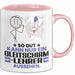 Gleitschirmlehrer Geschenk Tasse So Gut Kann Nur Ein Gleitschirmlehrer Aussehen Geschenkidee Kaffee-Becher Rosa Trendation