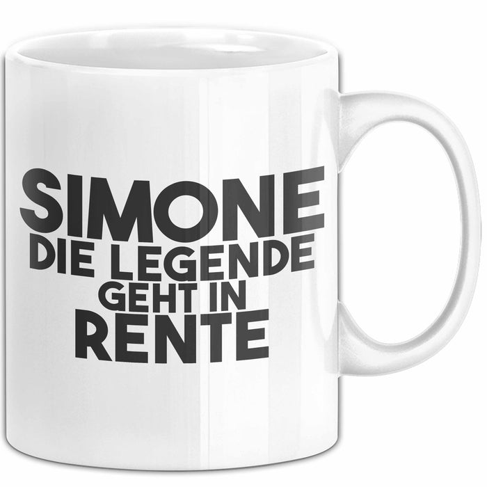 Simone Tasse Simone – Die Legende Geht In Rente Geschenk