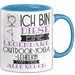 Outdoor-Yoga-Lehrerin Tasse Geschenk Ich Bin Diese Eine Legendäre Outdoor-Yoga-Lehrerin Von Der Alle Reden Geschenkidee Geburtstag Weihnachten Blau Trendation