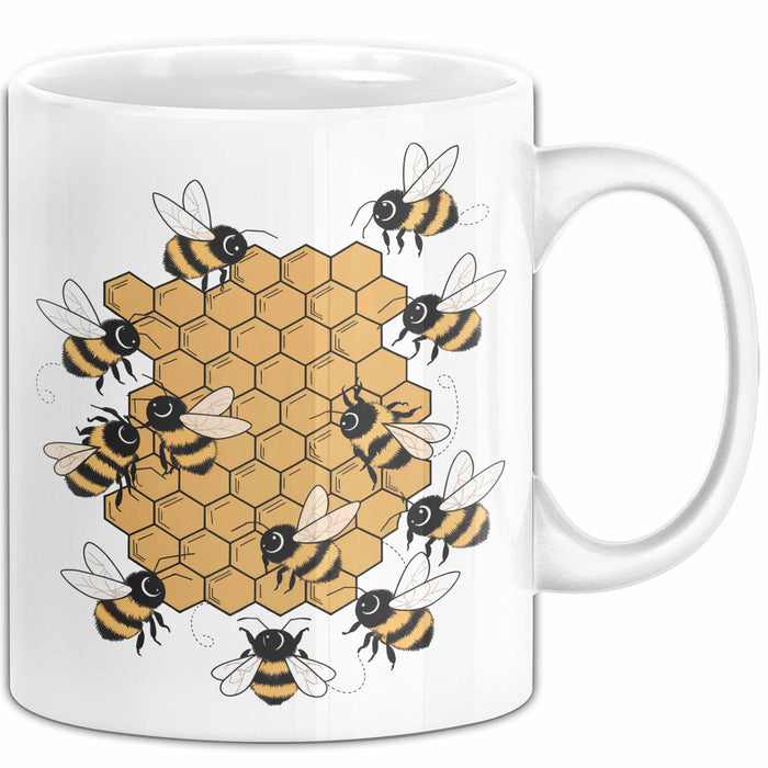 Imker Tasse Geschenkidee Honigmacher Lustiger Spruch Geschenkidee Lustig Weiß Trendation