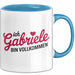 Gabriele Tasse Geschenk Ich Bin Vollkommen Gabriele Geschenkidee Geburtstag Blau Trendation
