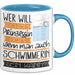 Schwimmerin Tasse Geschenk Spruch Wer Will Schon Prinzessin Sein Wenn Man Auch Schwimmerin Sein Kann Blau Trendation