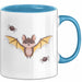 Vampir Fledermaus Halloween Feier Tasse Geschenk Lustige Geschenkidee Spruch Blau Trendation