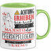 Pferdepflegerin Tasse Geschenk Lustiger Spruch Bitte Erheben Sie Sich Seine Majestät Die Pferdepflegerin Betritt Den Raum Grün Trendation