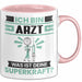 Arzt Tasse Geschenk für Arzt Geburtstag Lustiger Spruch Kaffee-Becher Was Ist Deine Superkraft Rosa Trendation