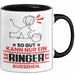 Ringer Geschenk Tasse So Gut Kann Nur Ein Ringer Aussehen Geschenkidee Kaffee-Becher Schwarz Trendation