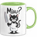 Sarkastische Katze Tasse Geschenk Lustige Geschenkidee Miau Grün Trendation