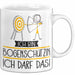 Geschenk für Bogenschützin Tasse Lustige Geschenkidee Geburtstag Ich Bin Bogenschützin Ich Darf Das Weiß Trendation