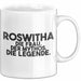 Roswitha Tasse Roswitha – Die Frau. Der Mythos. Die Legende. Geschenk Weiß Trendation