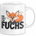 Fuchs Tierliebhaber Tasse Geschenk Lustige Geschenkidee Spruch Bin Halt Ein Fuchs Weiß Trendation