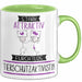 Tierschutzaktivistin Tasse Geschenk Becher Stark Attraktiv Furchtlos Tierschutzaktivistin Lustige Geschenkidee Grün Trendation