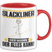 Slackliner Tasse Geschenk für Slackliner Der Mann Der Alles Kann Geschenkidee zum Geburtstag Rot Trendation