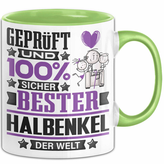 Halbenkel Geschenk Lustiger Spruch für Halbenkel Geschenkidee Bester Halbenkel Der Welt Grün Trendation