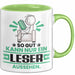 Leser Geschenk Tasse So Gut Kann Nur Ein Leser Aussehen Geschenkidee Kaffee-Becher Grün Trendation