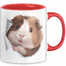 Meerschweinchen Tier Tasse Geschenk Lustige Geschenkidee Rot Trendation