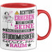 Studiomusiker Geschenk Tasse Lustiger Spruch Erheben Sie Sich Der Studiomusiker Betritt den Raum Rot Trendation