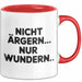 Sarkasmus Sarkastisch Tasse Geschenk Lustige Geschenkidee Spruch Nicht Ärgern Nur Wundern Rot Trendation