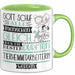 Tierheimmitarbeiterin Geschenk Becher Tasse Gott Schuf Alle Menschen Gleich Nur Die Besten Durfeten Tierheimmitarbeiterin Werden Geschenkidee Lustig Grün Trendation