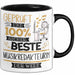 Beste Musikredakteurin Der Welt Tasse Geschenk für Eine Musikredakteurin Geprüft Und Sicher Geschenkidee Geburtstag Weihnachten Trendation
