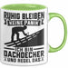 Dachdecker Tasse Geschenk Ruhig Bleiben Ich Bin Dachdecker Und Regel Das Geschenkidee Grün Trendation
