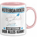 Kiteboarder Tasse Geschenk für Kiteboarder Der Mann Der Alles Kann Geschenkidee zum Geburtstag Rosa Trendation
