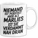 Marlies Tasse Geschenk Niemand Ist Perfekt Marlies Verdammt Nah Dran Geschenkidee Weiß Trendation