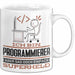 Programmierer Geschenk Tasse Ich Bin Programmierer Aber Sag Doch Einfach Superheld Lustige Geschenkdiee für Programmierer Kaffee-Becher Weiß Trendation
