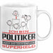 Politiker Geschenk Tasse Ich Bin Politiker Aber Sag Doch Einfach Superheld Lustige Geschenkdiee für Politiker Kaffee-Becher Weiß Trendation