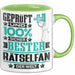 Rätselfan Geschenk Lustiger Spruch für Rätselfan Geschenkidee Bester Rätselfan Der Welt Grün Trendation