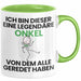 Onkel Geschenk Tasse Lustige Geschenkidee Geburtstag für Onkel Ich Bin Dieser Legendäre Onkel Von Dem Alle Geredet Haben Kaffee-Becher Grün Trendation