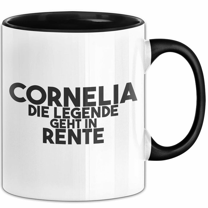 Cornelia Tasse Cornelia – Die Legende Geht In Rente Geschenk