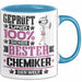 Chemiker Geschenk Lustiger Spruch für Chemiker Geschenkidee Bester Chemiker Der Welt Blau Trendation