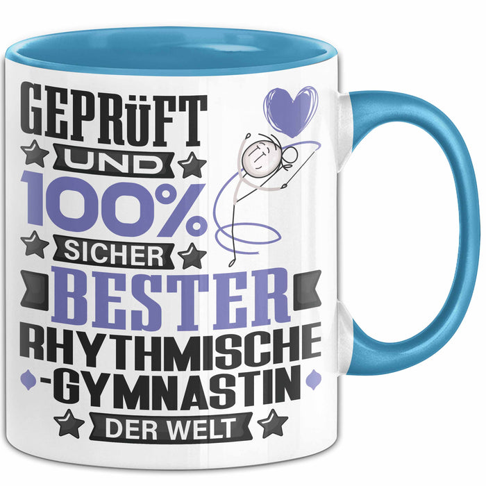 RhythmischeGymnastin Geschenk Lustiger Spruch für RhythmischeGymnastin Geschenkidee Bester RhythmischeGymnastin Der Welt Blau Trendation