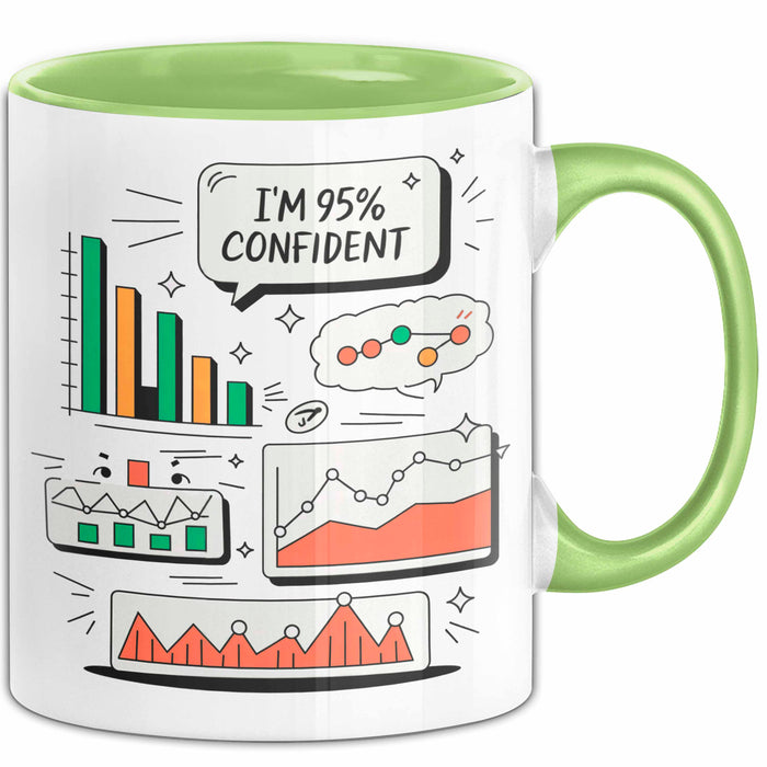 Statistiker Tasse Geschenk Lustige Geschenkidee Spruch Für Daten Analysten Grün Trendation