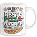Pizzabäcker Tasse Geschenk Bester Pizzabäcker für Koch Weiß Trendation