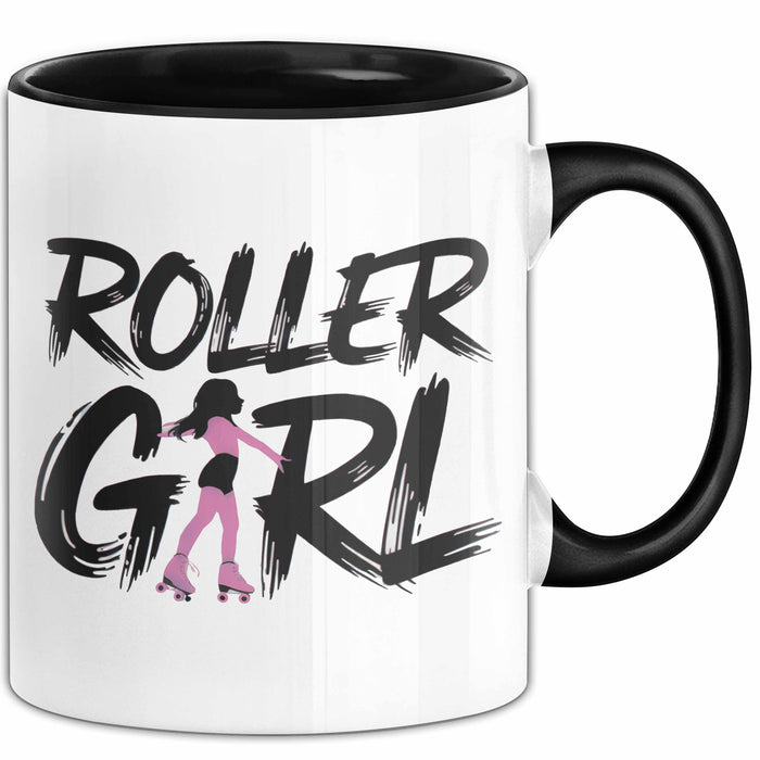 Rollschuh Skater Tasse Geschenk Rollergirl Skating Geschenkidee Lustig Trendation
