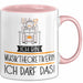 Geschenk für Musiktheoretikerin Tasse Lustige Geschenkidee Geburtstag Ich Bin Musiktheoretikerin Ich Darf Das Rosa Trendation