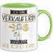 Verkäuferin Tasse Geschenk Ich Bin Verkäuferin Warum Weil Ich Es Kann Geschenkidee Geburtstag Grün Trendation