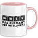 Chemiker Tasse Geschenk Für Chemie-Studenten Genius Das Element Der Inztelligenz Kaffee-Becher Rosa Trendation