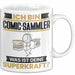 Comic-Sammler Tasse Geschenk für Comic-Sammler Geburtstag Lustiger Spruch Kaffee-Becher Was Ist Deine Superkraft Weiß Trendation