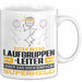 Laufgruppenleiter Geschenk Tasse Ich Bin Laufgruppenleiter Aber Sag Doch Einfach Superheld Lustige Geschenkdiee für Laufgruppenleiter Kaffee-Becher Weiß Trendation